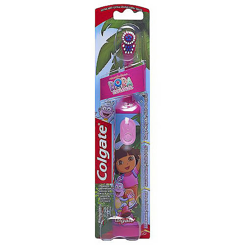 Colgate Colgate Dora The Explorer Powered Toothbrush Extra Soft Toothbrushes Dim Gray