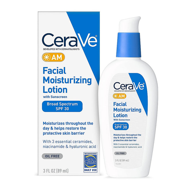 CeraVe CeraVe Facial Moisturizing Lotion AM SPF 30, 3 Oz Lotion & Moisturizer White Smoke