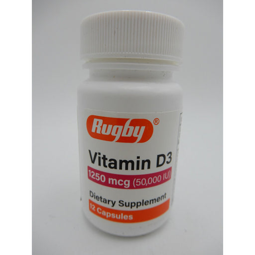 Rugby Vitamin D3 Cp 1250Mcg 12 Vitamins & Supplements Dark Gray