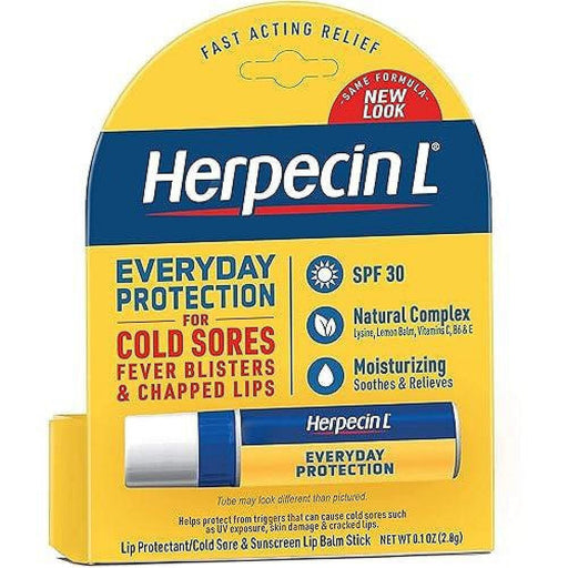 Herpecin L Herpecin L Cold Sore Lip Balm Stick, SPF 30, 0.1 Oz Lip Balms & Treatments White Smoke