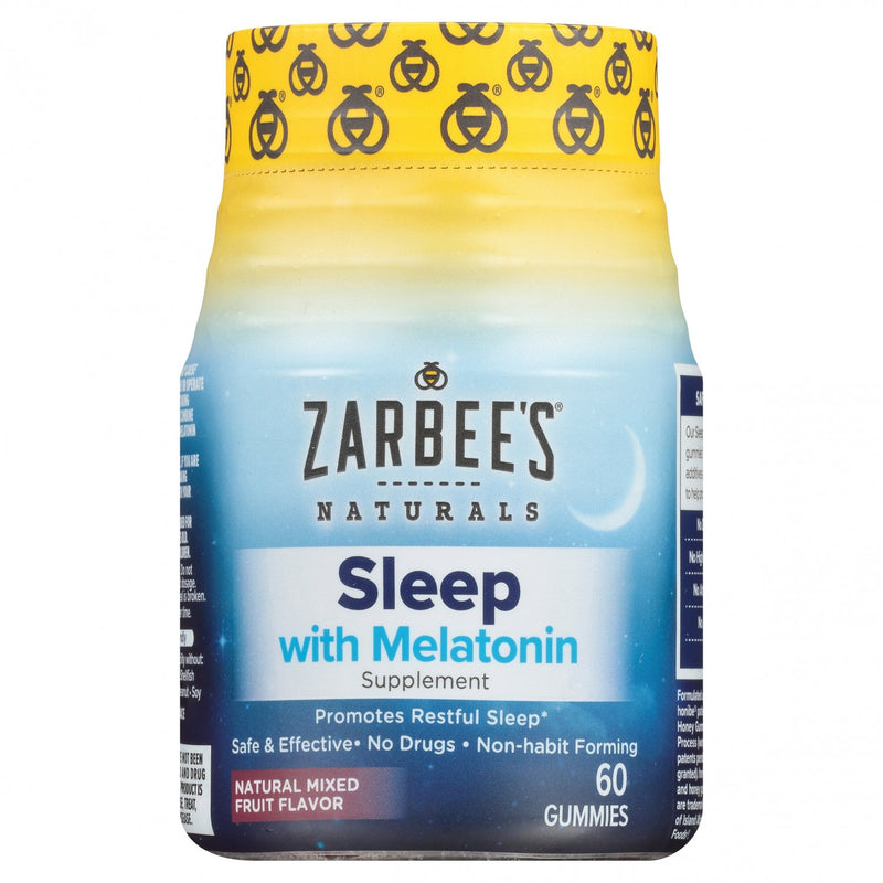 Zarbee's Zarbee’s® Sleep with Melatonin Supplement Gummies – Mixed Fruit Health & Beauty Light Gray