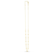 Bids.com 14k Yellow Gold Bead Necklace Necklaces White Smoke 18 / Yellow Gold