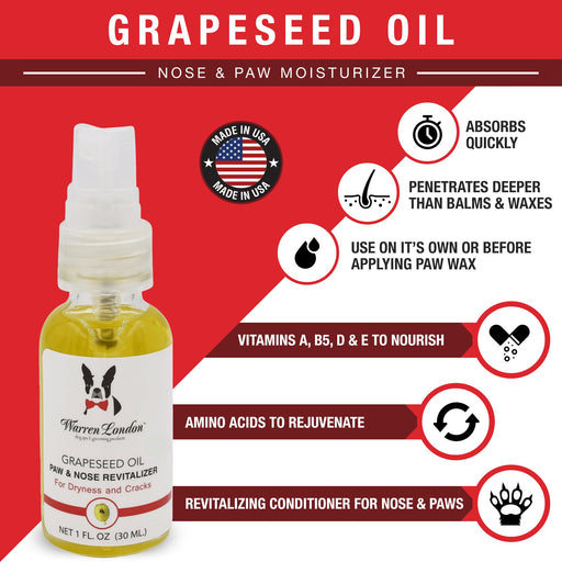 Warren London Grapeseed Oil Paw & Nose Revitalizer Spa Product White Smoke