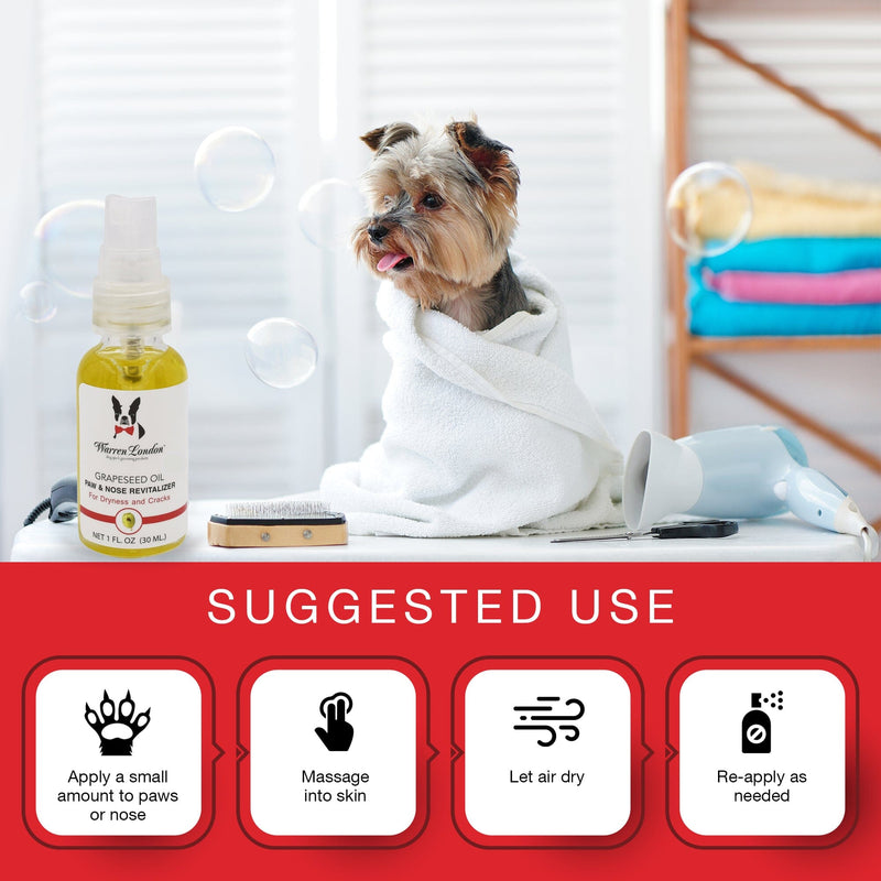 Warren London Grapeseed Oil Paw and Nose Revitalizer - Professional Size Spa Product White Smoke