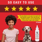 Warren London Instant Ear Cleaner For Dogs 12 oz or 1 gallon - Professional Size - Removes Wax and Odor Spa Product Firebrick 12 Oz,1 Gallon