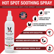 Warren London Hot Spot Soothing Spray - Anti Itch Spray That Soothes And Cools Spa Product White Smoke