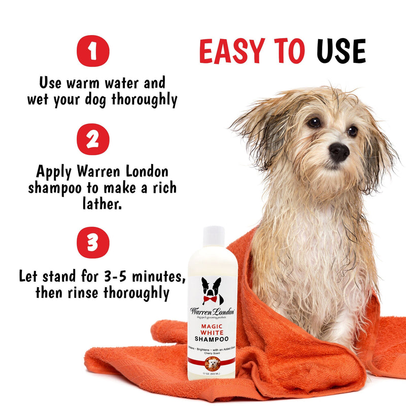 Warren London Magic White - Brightening Shampoo - Professional Size Grooming Size Product White Smoke