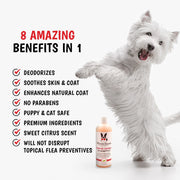 Warren London Neem Oil Oatmeal Shampoo - Soothes and Prevents Itching - Professional Size Grooming Size Product White Smoke