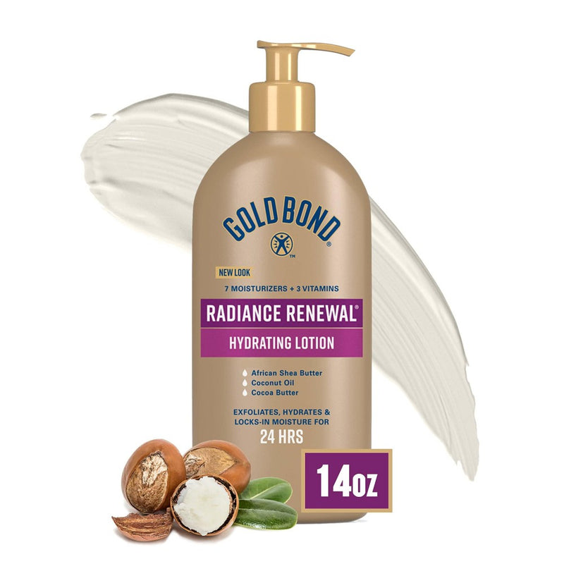 Gold Bond Gold Bond Ultimate Hydrating Lotion Radiance Renewal Cream Oil 14 oz Lotion & Moisturizer White Smoke
