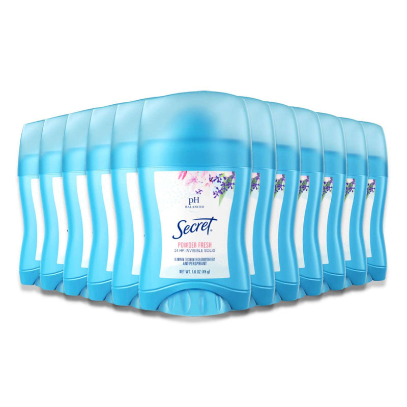 Secret Secret Invisible Solid Antiperspirant Deodorant, Powder Fresh, 1.6 Oz Deodorant White Smoke