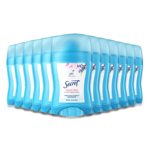 Secret Secret Invisible Solid Antiperspirant Deodorant, Powder Fresh, 1.6 Oz Deodorant White Smoke