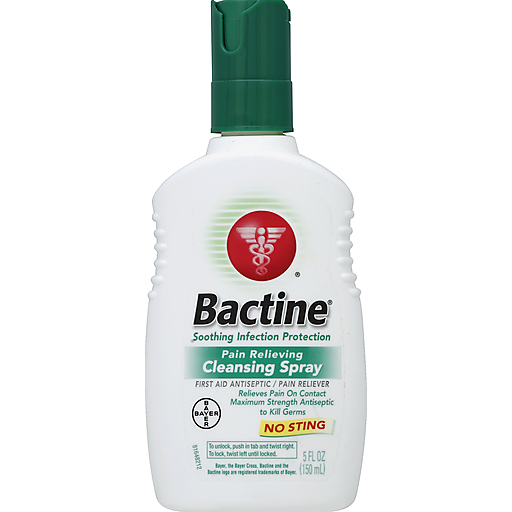 Bactine Bactine Cleansing Spray, Pain Relieving, Maximum Strength 5 Oz First Aid White Smoke