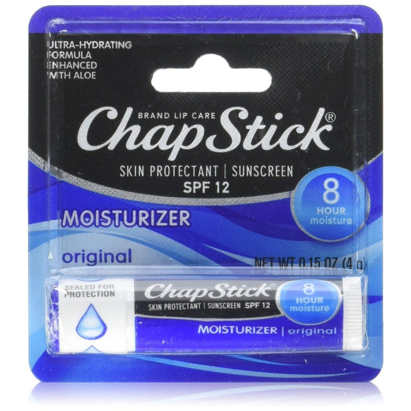 ChapStick ChapStick Skin Protection Sunscreen SPF 12 Lip Moisturizer, Original, 0.15 Oz Lip Balms & Treatments Dark Slate Gray