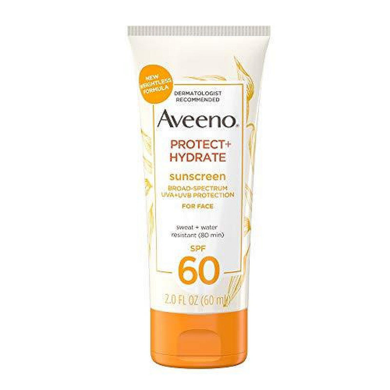 Aveeno Aveeno Protect & Hydrate Sunscreen Face Lotion - SPF 60 - 2 Fl Oz Sunscreen White Smoke
