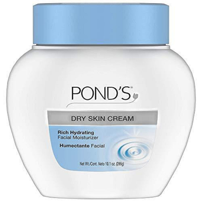 Pond's Pond's Extra Rich Dry Skin Cream 10.1 Oz Caring Classic Face Moisturizer White Smoke