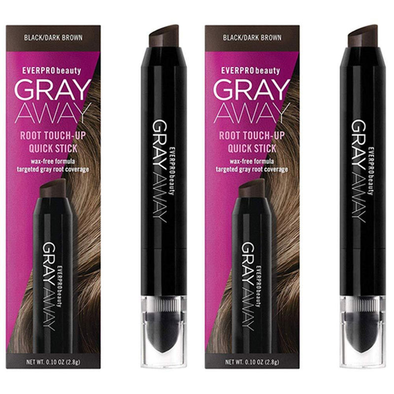 Everpro Everpro Gray Away Root Touch-Up Quick Stick – Black/Dark Brown (0.10 oz) Hair Color White Smoke