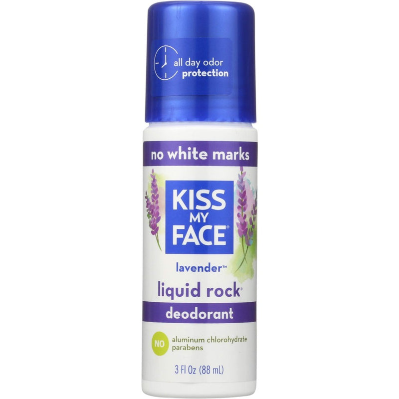 Kiss My Face Kiss My Face Deodorant Liquid Rock Roll On Lavender 3 Fl Oz Deodorant Light Gray