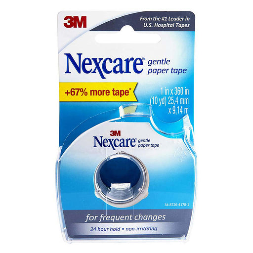 Nexcare Nexcare Gentle Paper Tape Dispenser - 10yd First Aid White Smoke