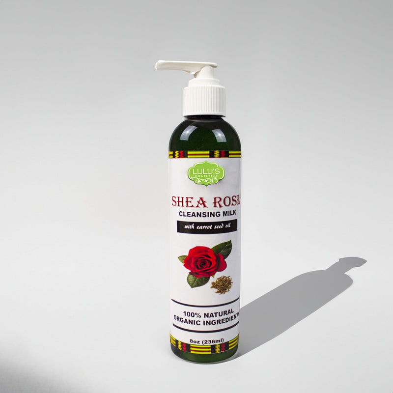 Lulu’s Holistics Shea-Rose Face Cleansing Milk – Gentle Hydrating Facial Cleanser Facial Cleanser Light Gray 1 (8oz bottle),2 (8oz bottles),3 (8oz bottles),4 (8oz bottles)