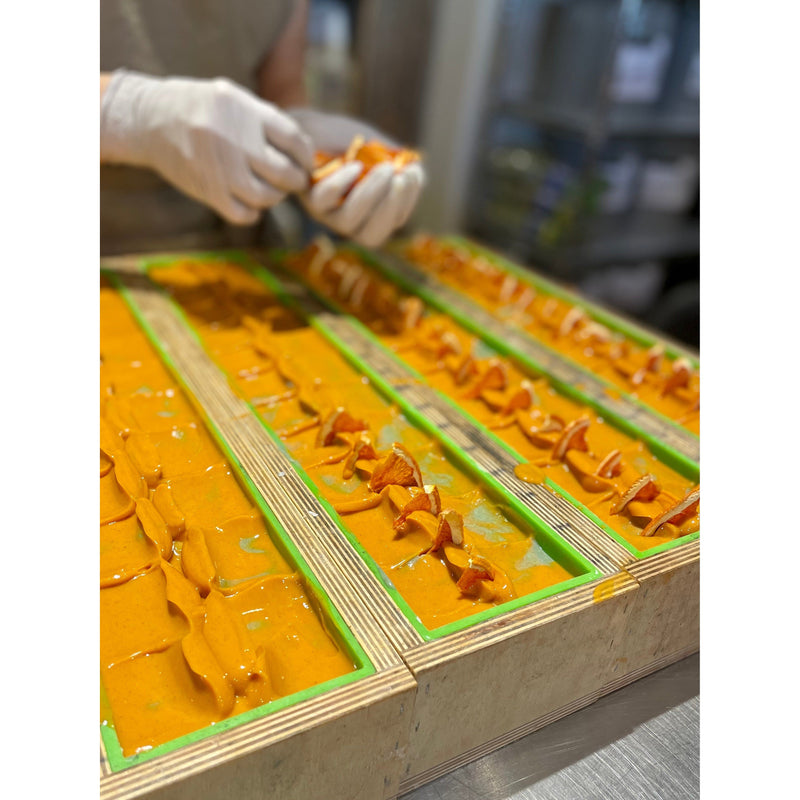 MION Artisan Soap Co. Lemongrass & Orange Tea | Cocoa Butter Soap Dark Goldenrod
