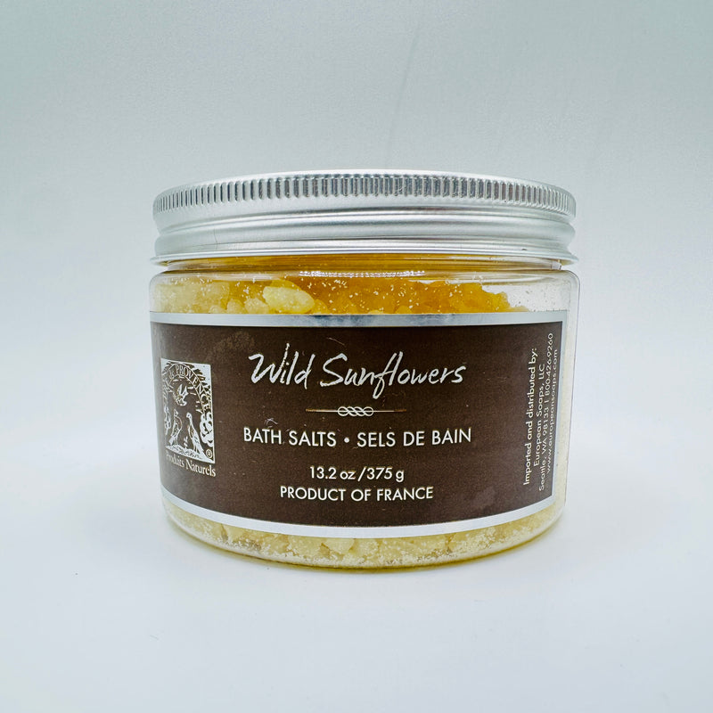 Pre de Provence Pre de Provence Wild Sunflowers Bath Salts 13.2 Oz Bath Salts Light Gray