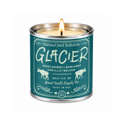 Good & Well Supply Co Glacier National Park Candle Candles White Smoke Half Pint / 8oz / Cotton Wick,Pint / 14oz / Cotton Wick