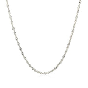 Bids.com 14k White Gold Singapore Chain 1.5mm Necklaces White Smoke 16 / White Gold,18 / White Gold,20 / White Gold,24 / White Gold