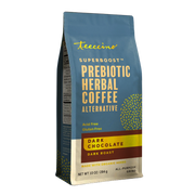Teeccino Dark Chocolate Prebiotic SuperBoost Herbal Coffee Herbal Coffee Slate Gray 10 ounce ground,5lb ground,Trial Size