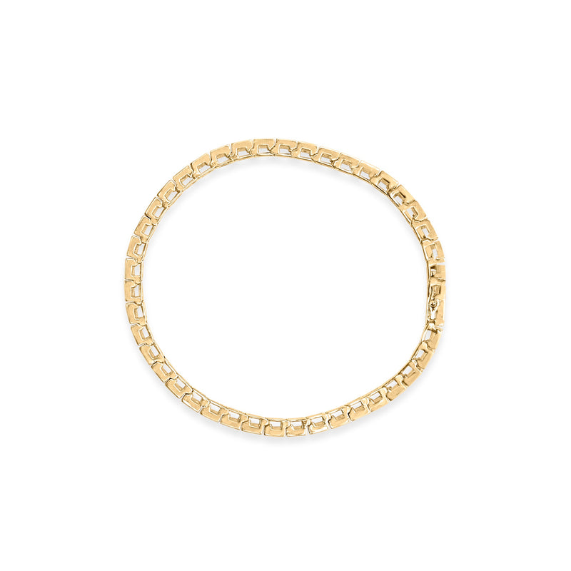 Bids.com 10K Yellow Gold 4.00 Cttw Channel Set Round Diamond Tennis 7" Bracelet (J-K Color, I1-I2 Clarity) Bracelets White Smoke Yellow.Gold / 7