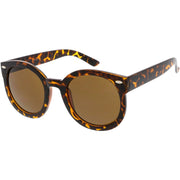 zeroUV Womens Designer Round Oversize Retro Fashion Sunglasses 8623 Sunglasses White Smoke Havana Green,Havana Amber,Black Lavender,Black Smoke,Blue Lavender,Nude Amber,Smoke Lavender,Block Tortoise Amber,White Smoke,Red Smoke,Tortoise  Brown,Black / Smoke (Polarized),Tortoise / Brown (Polarized),Clear / Clear