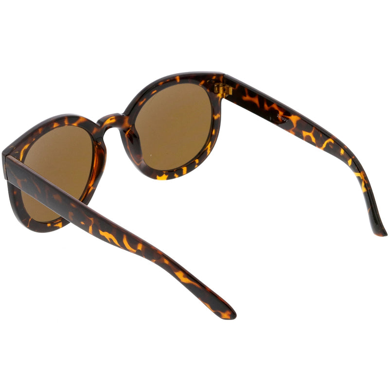 zeroUV Womens Designer Round Oversize Retro Fashion Sunglasses 8623 Sunglasses White Smoke Havana Green,Havana Amber,Black Lavender,Black Smoke,Blue Lavender,Nude Amber,Smoke Lavender,Block Tortoise Amber,White Smoke,Red Smoke,Tortoise  Brown,Black / Smoke (Polarized),Tortoise / Brown (Polarized),Clear / Clear