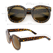 zeroUV Womens Designer Round Oversize Retro Fashion Sunglasses 8623 Sunglasses White Smoke Havana Green,Havana Amber,Black Lavender,Black Smoke,Blue Lavender,Nude Amber,Smoke Lavender,Block Tortoise Amber,White Smoke,Red Smoke,Tortoise  Brown,Black / Smoke (Polarized),Tortoise / Brown (Polarized),Clear / Clear