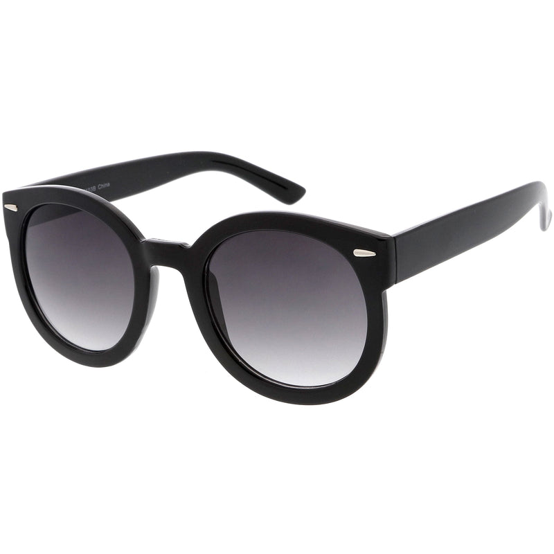zeroUV Womens Designer Round Oversize Retro Fashion Sunglasses 8623 Sunglasses White Smoke Havana Green,Havana Amber,Black Lavender,Black Smoke,Blue Lavender,Nude Amber,Smoke Lavender,Block Tortoise Amber,White Smoke,Red Smoke,Tortoise  Brown,Black / Smoke (Polarized),Tortoise / Brown (Polarized),Clear / Clear