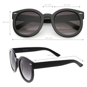 zeroUV Womens Designer Round Oversize Retro Fashion Sunglasses 8623 Sunglasses White Smoke Havana Green,Havana Amber,Black Lavender,Black Smoke,Blue Lavender,Nude Amber,Smoke Lavender,Block Tortoise Amber,White Smoke,Red Smoke,Tortoise  Brown,Black / Smoke (Polarized),Tortoise / Brown (Polarized),Clear / Clear