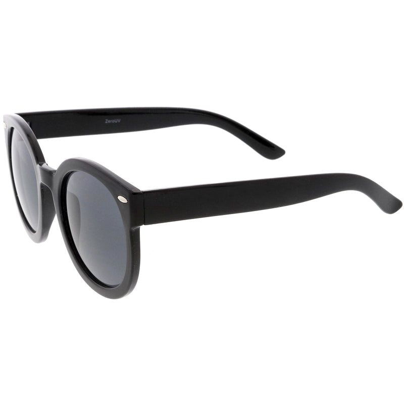 zeroUV Womens Designer Round Oversize Retro Fashion Sunglasses 8623 Sunglasses White Smoke Havana Green,Havana Amber,Black Lavender,Black Smoke,Blue Lavender,Nude Amber,Smoke Lavender,Block Tortoise Amber,White Smoke,Red Smoke,Tortoise  Brown,Black / Smoke (Polarized),Tortoise / Brown (Polarized),Clear / Clear