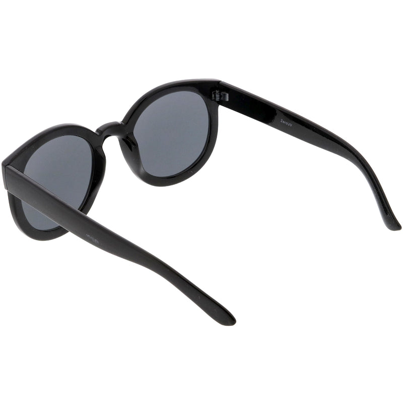 zeroUV Womens Designer Round Oversize Retro Fashion Sunglasses 8623 Sunglasses White Smoke Havana Green,Havana Amber,Black Lavender,Black Smoke,Blue Lavender,Nude Amber,Smoke Lavender,Block Tortoise Amber,White Smoke,Red Smoke,Tortoise  Brown,Black / Smoke (Polarized),Tortoise / Brown (Polarized),Clear / Clear