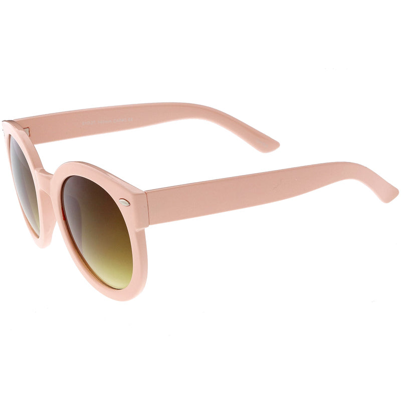 zeroUV Womens Designer Round Oversize Retro Fashion Sunglasses 8623 Sunglasses White Smoke Havana Green,Havana Amber,Black Lavender,Black Smoke,Blue Lavender,Nude Amber,Smoke Lavender,Block Tortoise Amber,White Smoke,Red Smoke,Tortoise  Brown,Black / Smoke (Polarized),Tortoise / Brown (Polarized),Clear / Clear
