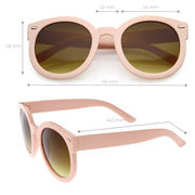 zeroUV Womens Designer Round Oversize Retro Fashion Sunglasses 8623 Sunglasses White Smoke Havana Green,Havana Amber,Black Lavender,Black Smoke,Blue Lavender,Nude Amber,Smoke Lavender,Block Tortoise Amber,White Smoke,Red Smoke,Tortoise  Brown,Black / Smoke (Polarized),Tortoise / Brown (Polarized),Clear / Clear