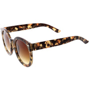 zeroUV Womens Designer Round Oversize Retro Fashion Sunglasses 8623 Sunglasses