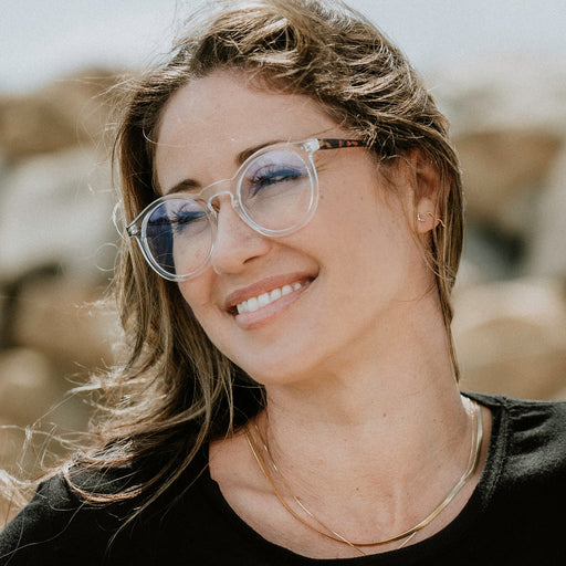 zeroUV Retro P3 Shaped Clear Lens Blue Light Blocking Glasses D158 Glasses Black Black / Clear,Clear / Clear,Tortoise / Clear,Clear Tortoise / Clear