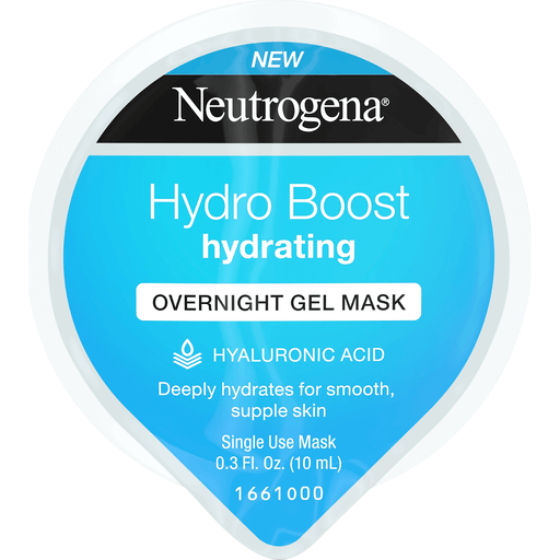 Neutrogena Neutrogena Hydro Boost Moisturizing Overnight Gel Cream Face Mask With Hydrating Hyaluronic Acid, 0.3 Fl. Oz Masks White Smoke