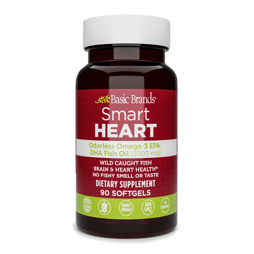 Basic Organics Basic Organics Omega-3 Natural Fish Oil (1000 Mg) - 50 Softgels Health & Beauty White Smoke