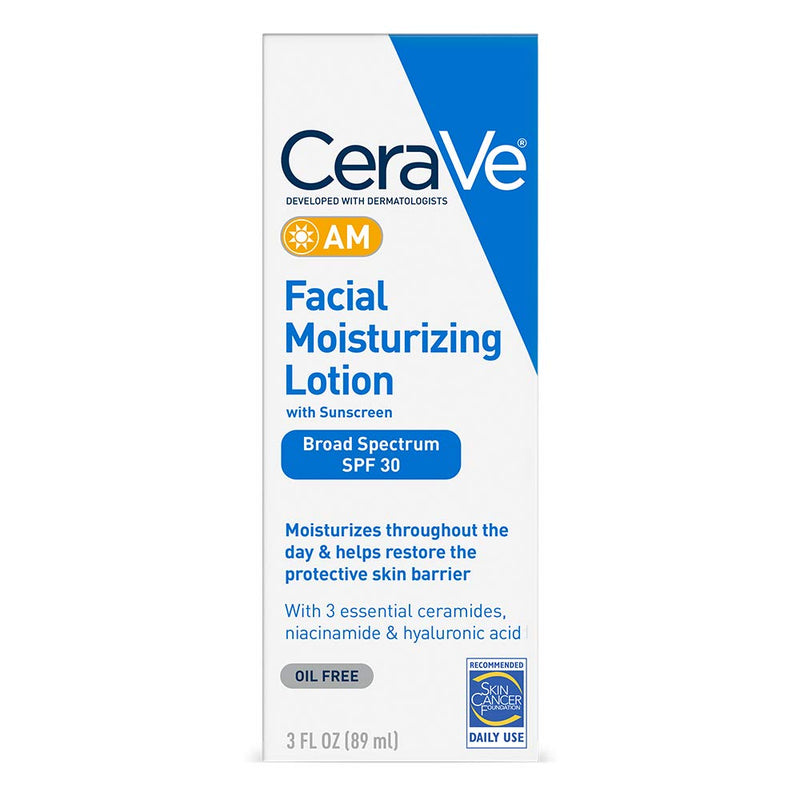 Cerave Cerave Facial Moisturizing Lotion AM SPF 30, 3 Oz Lotion & Moisturizer White Smoke
