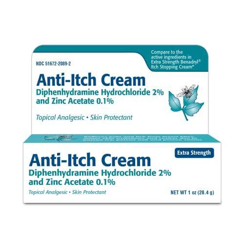 Taro Taro Anti-Itch Cream Diphenhydramine Hydrochloride 2% And Zinc Acetate 0.1 Taro Root White Smoke