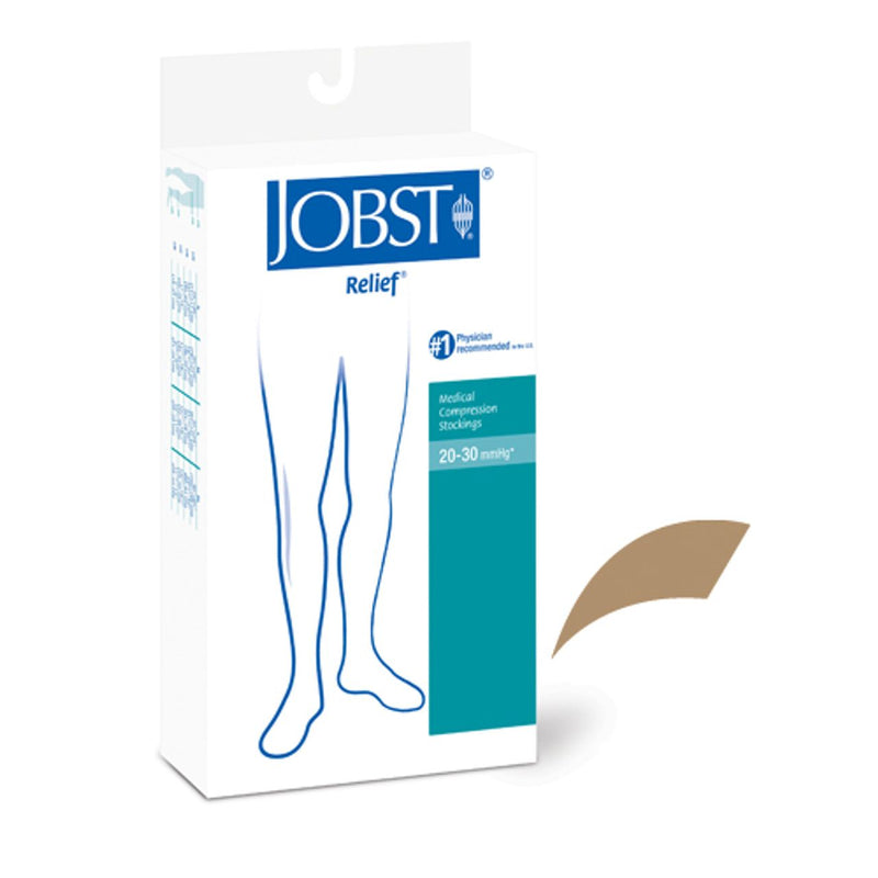 Jobst Jobst Relief 20-30 Thigh-hi Open Toe Beige Large - 114202 Band Saws White Smoke