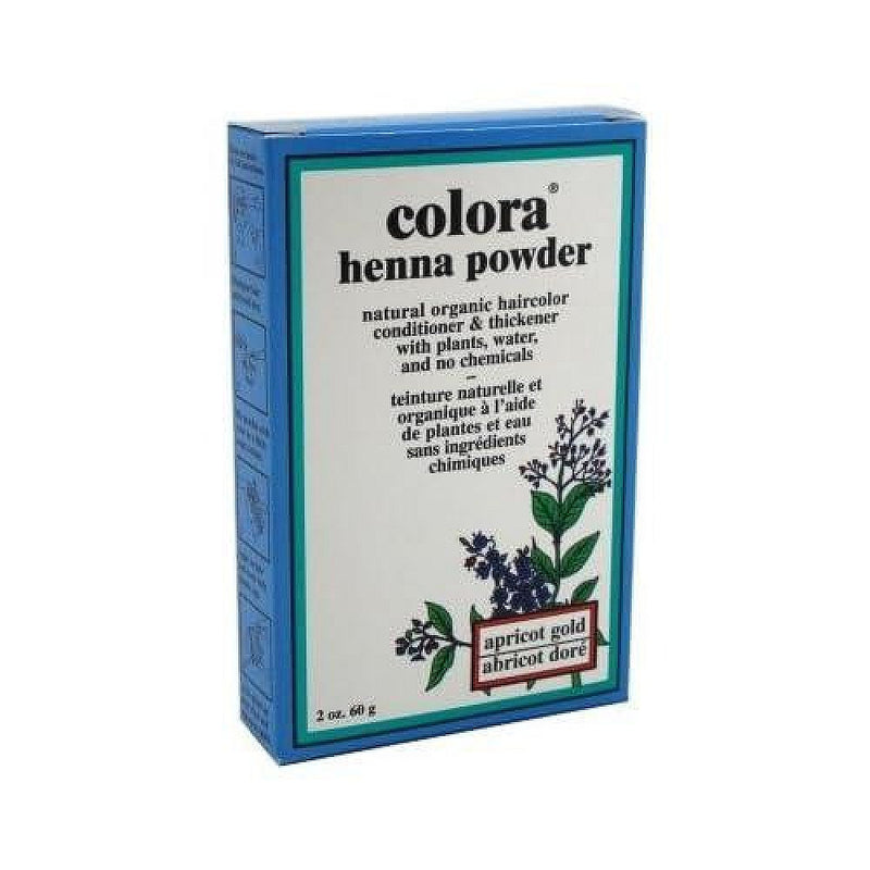 Colora Colora Henna Powder Hair Color, Apricot Gold, 2 Oz Hair Color Gray