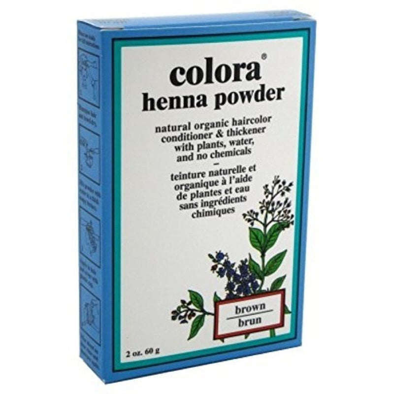 Colora Colora Henna Powder Hair Color Brown, 2 Oz Hair Color Light Gray