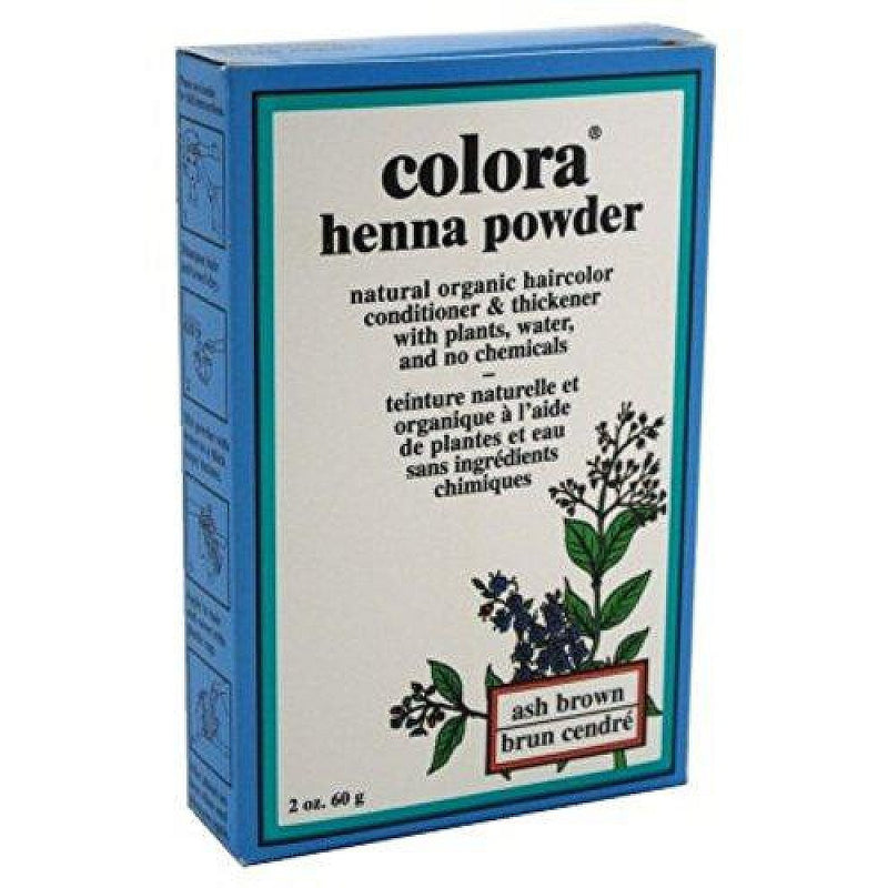 Colora Colora Henna Powder Natural Organic Hair Color Ash Brown - 2 Oz Hair Color Gray