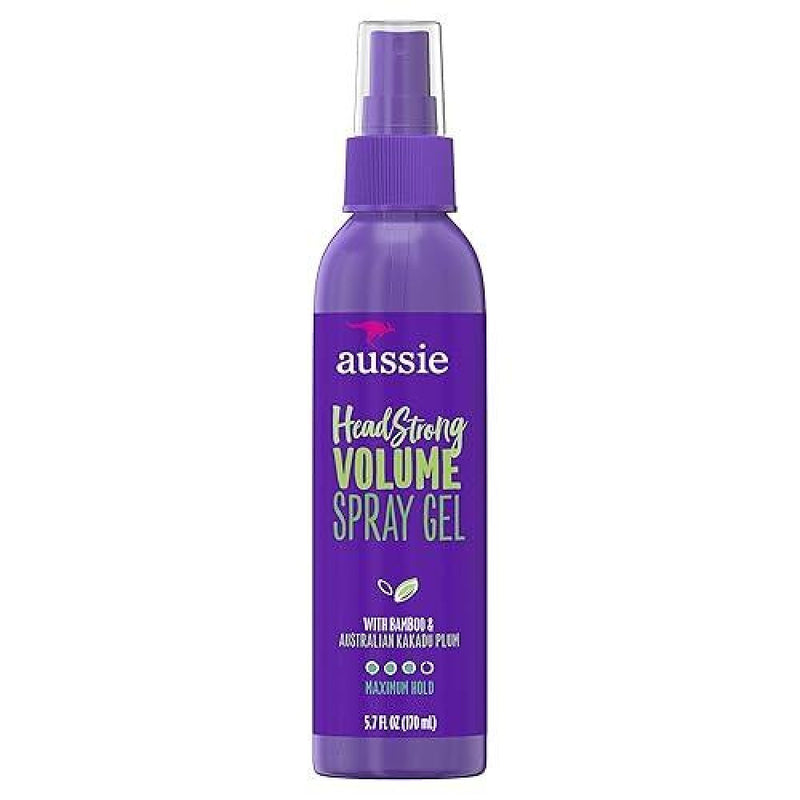 Aussie Aussie Headstrong Maximum Hold Volume Spray Gel - 5.7 Fl Oz Hair Care White Smoke
