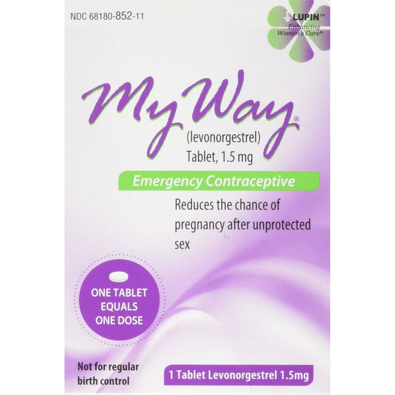 Gavis Pharmaceuticals Gavis Pharmaceuticals My Way Emergency Contraceptive - 1 Tablet Health Care Lavender
